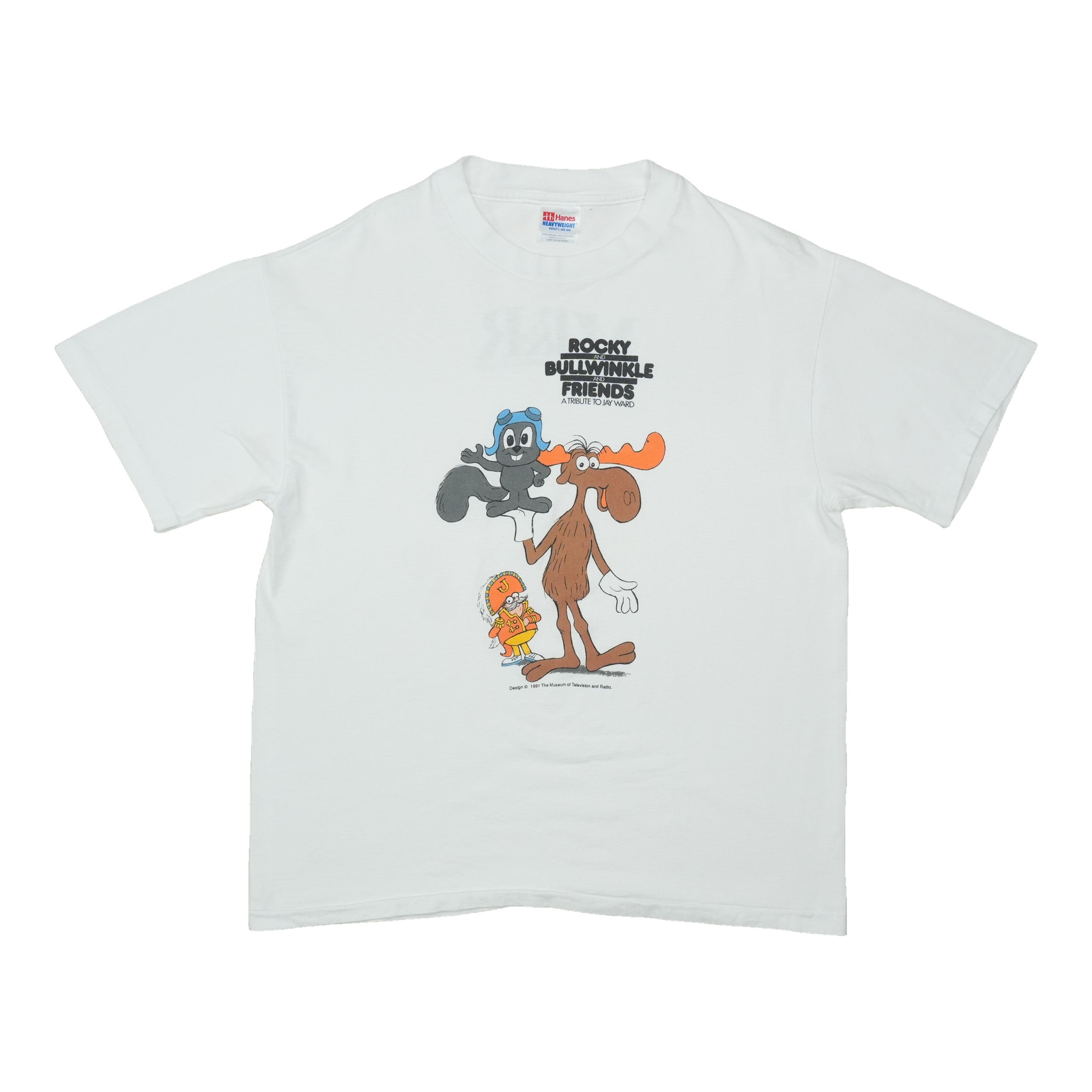 1991 Rocky And Bullwinkle Museum Of Television And Radio Shirt