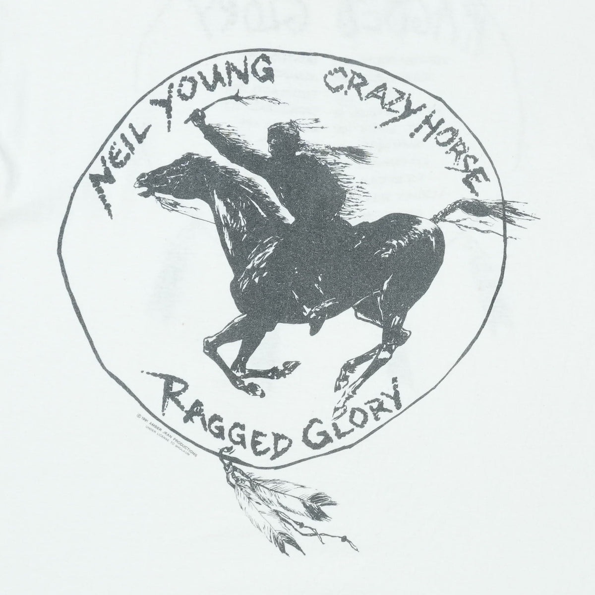 1991 Neil Young And Crazy Horse Ragged Glory Tour Shirt
