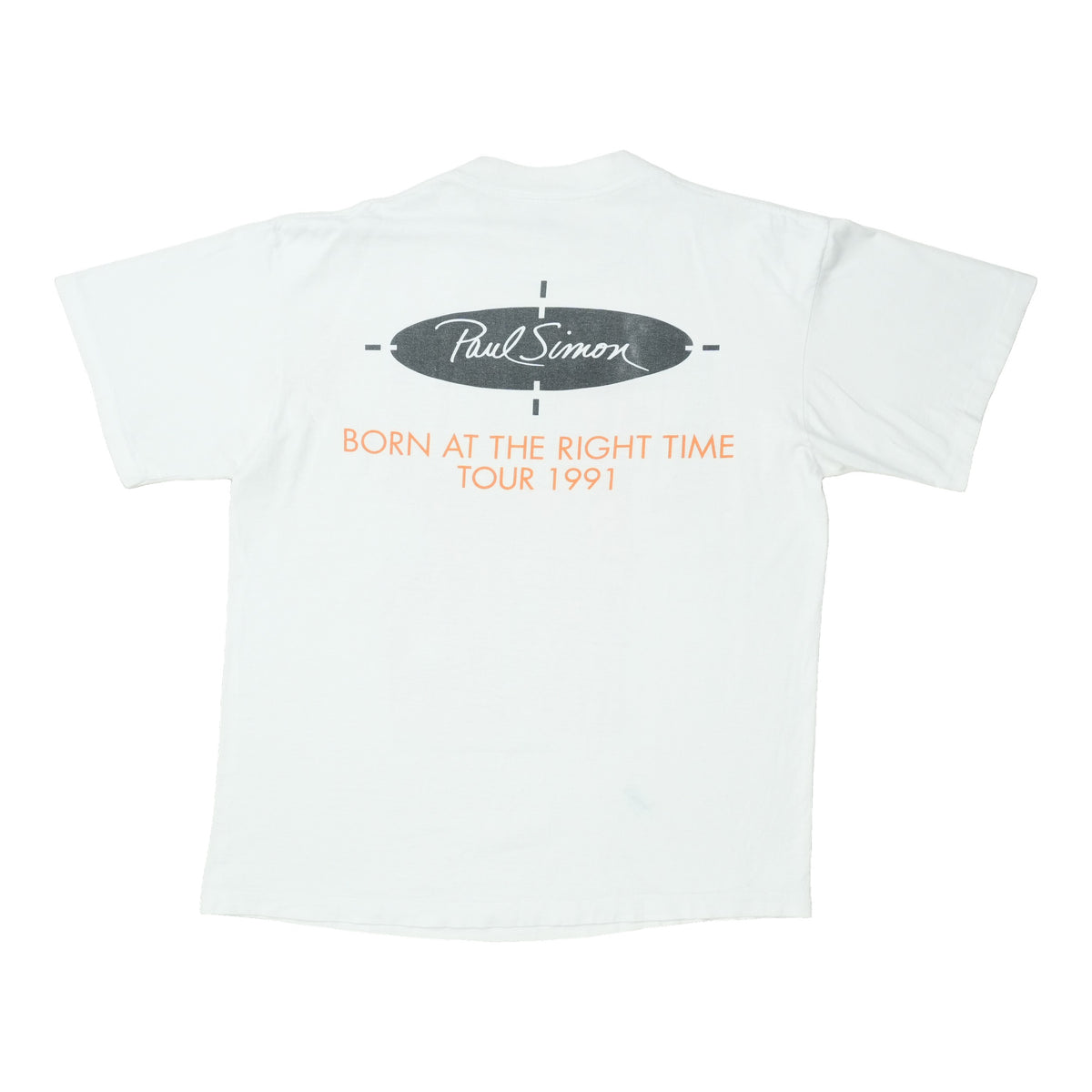 1991 Paul Simon Born At The Right Time Tour Shirt