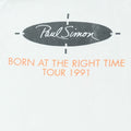 1991 Paul Simon Born At The Right Time Tour Shirt