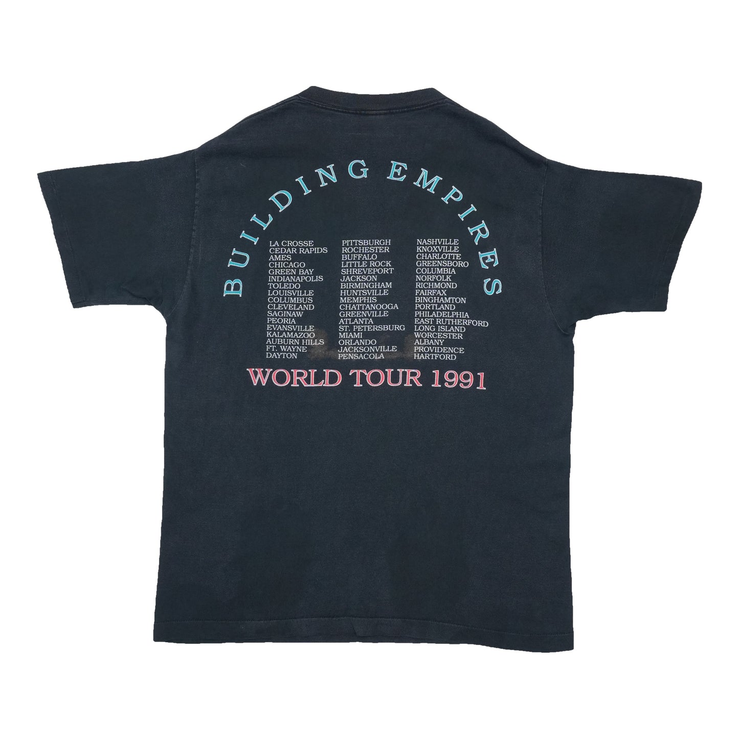 1991 Queensryche Building Empires World Tour Shirt