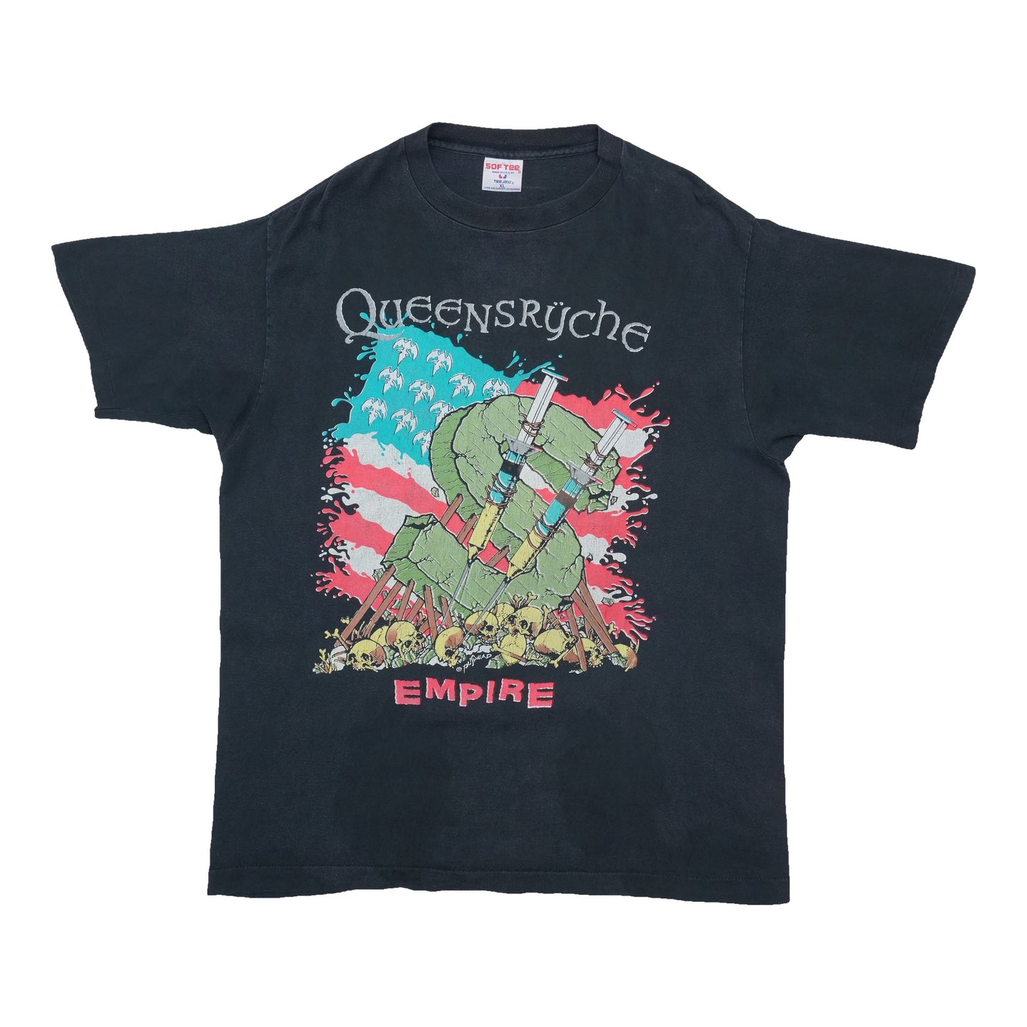 1991 Queensryche Building Empires World Tour Shirt