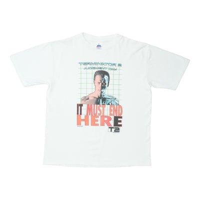 1991 Terminator 2 It Must End Here Shirt
