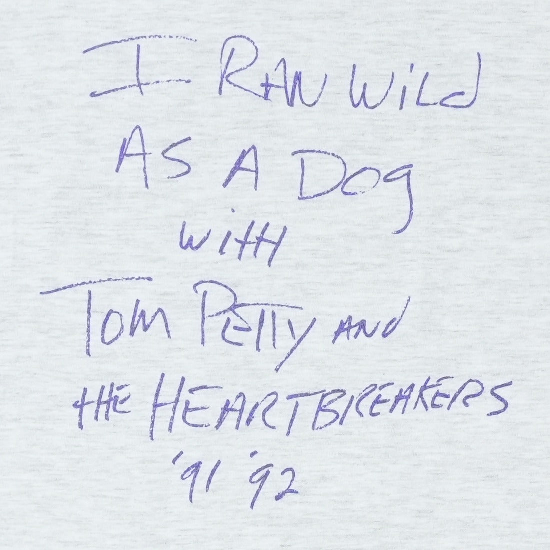 1991 Tom Petty The Heartbreakers Touring The Great Wide Open Shirt