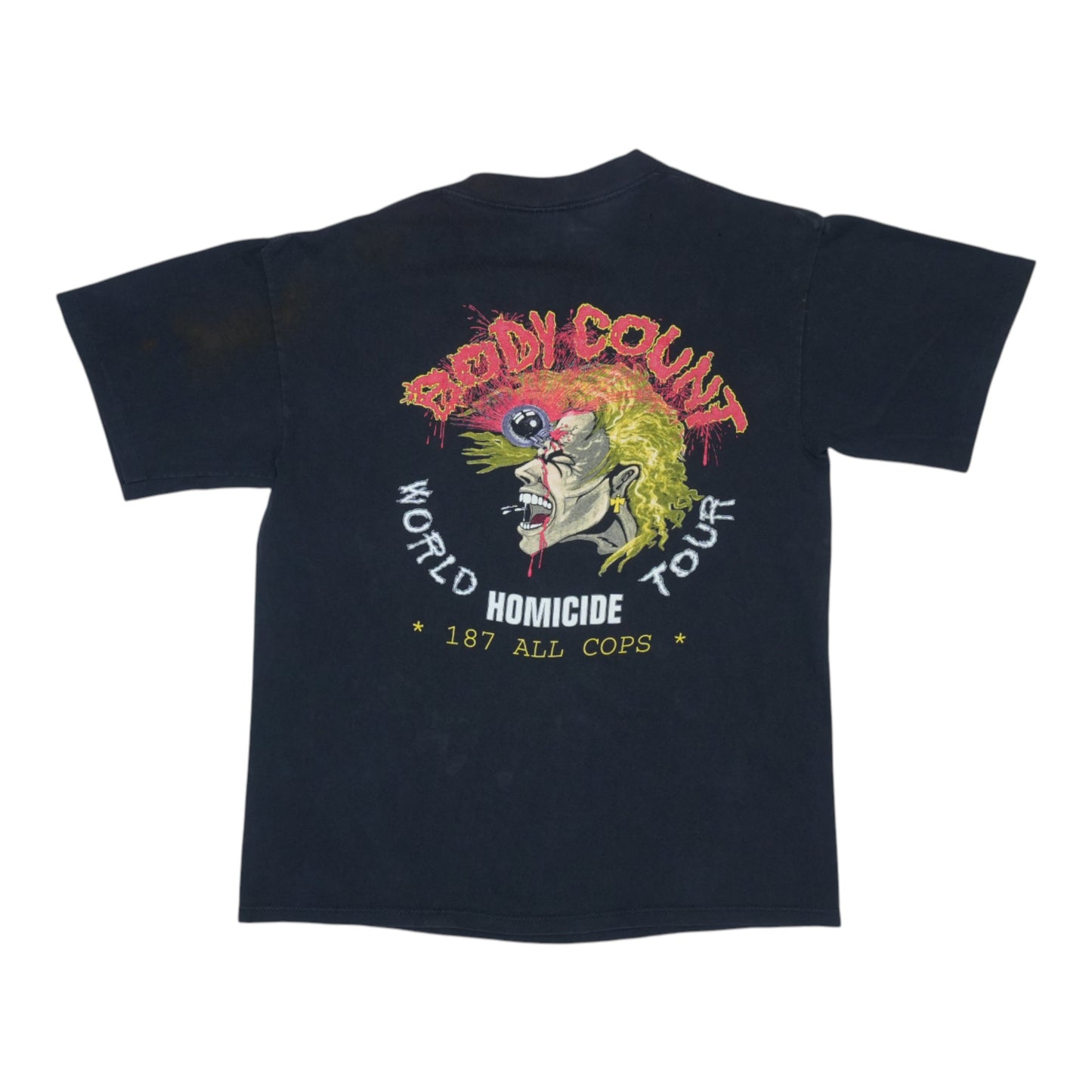 1991 Body Count Ice-T 187 All Cops Shirt