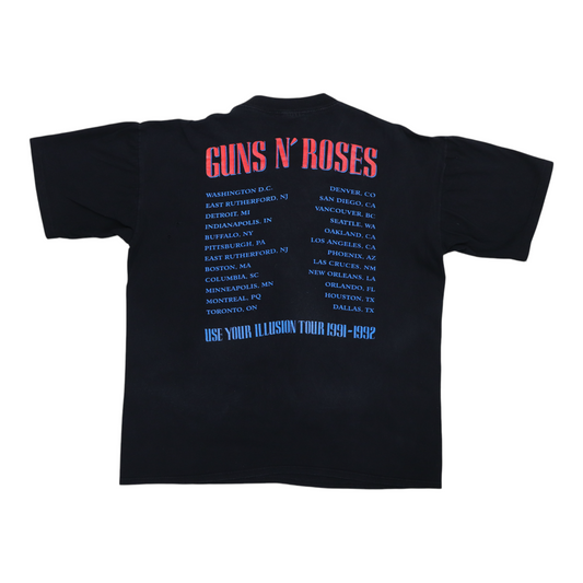 1991 Guns N Roses Use Your Illusion Tour Shirt