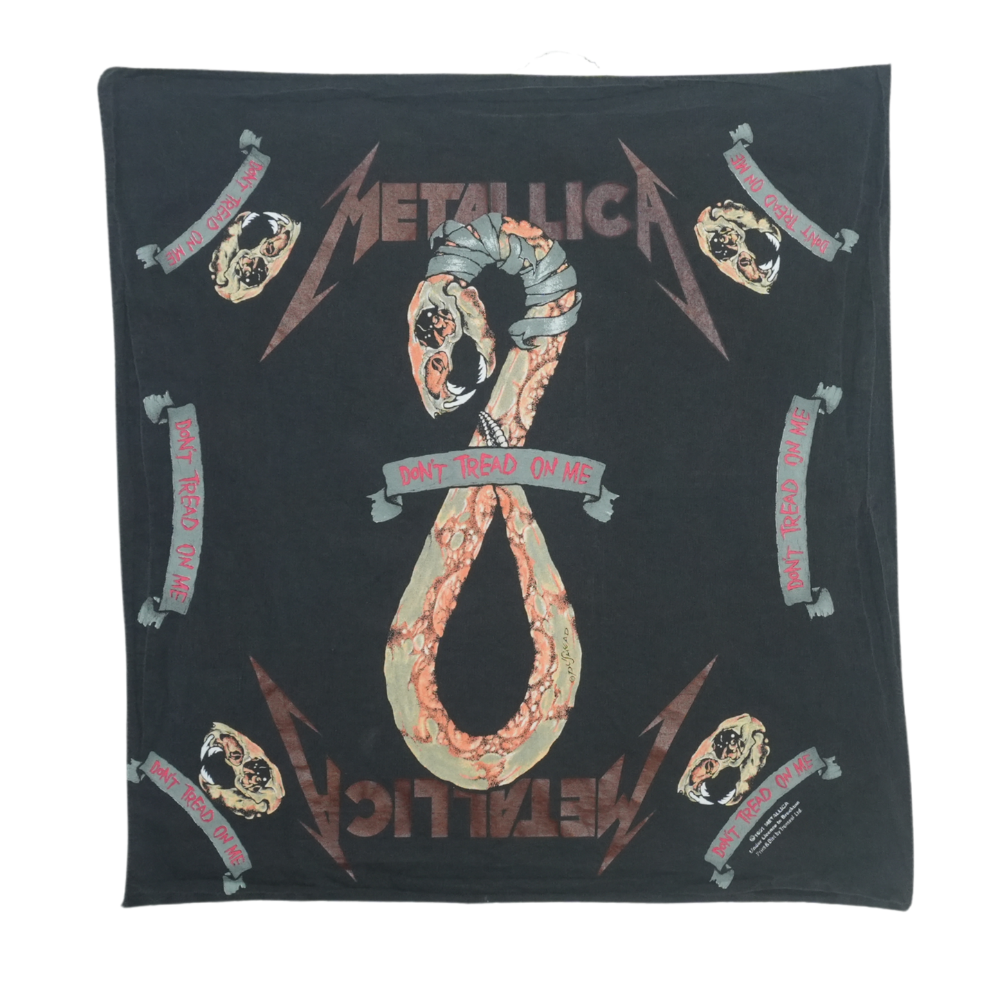 1991 Metallica Don't Tread On Me Bandana