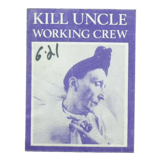 1991 Morrissey Kill Uncle Tour Working Crew Pass front