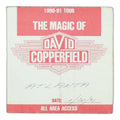 1991 The Magic of David Copperfield Tour All Area Access Backstage Pass front