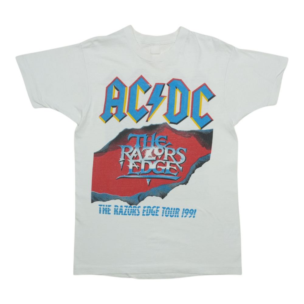 1991 AC-DC The Razors Edge Tour Shirt Front