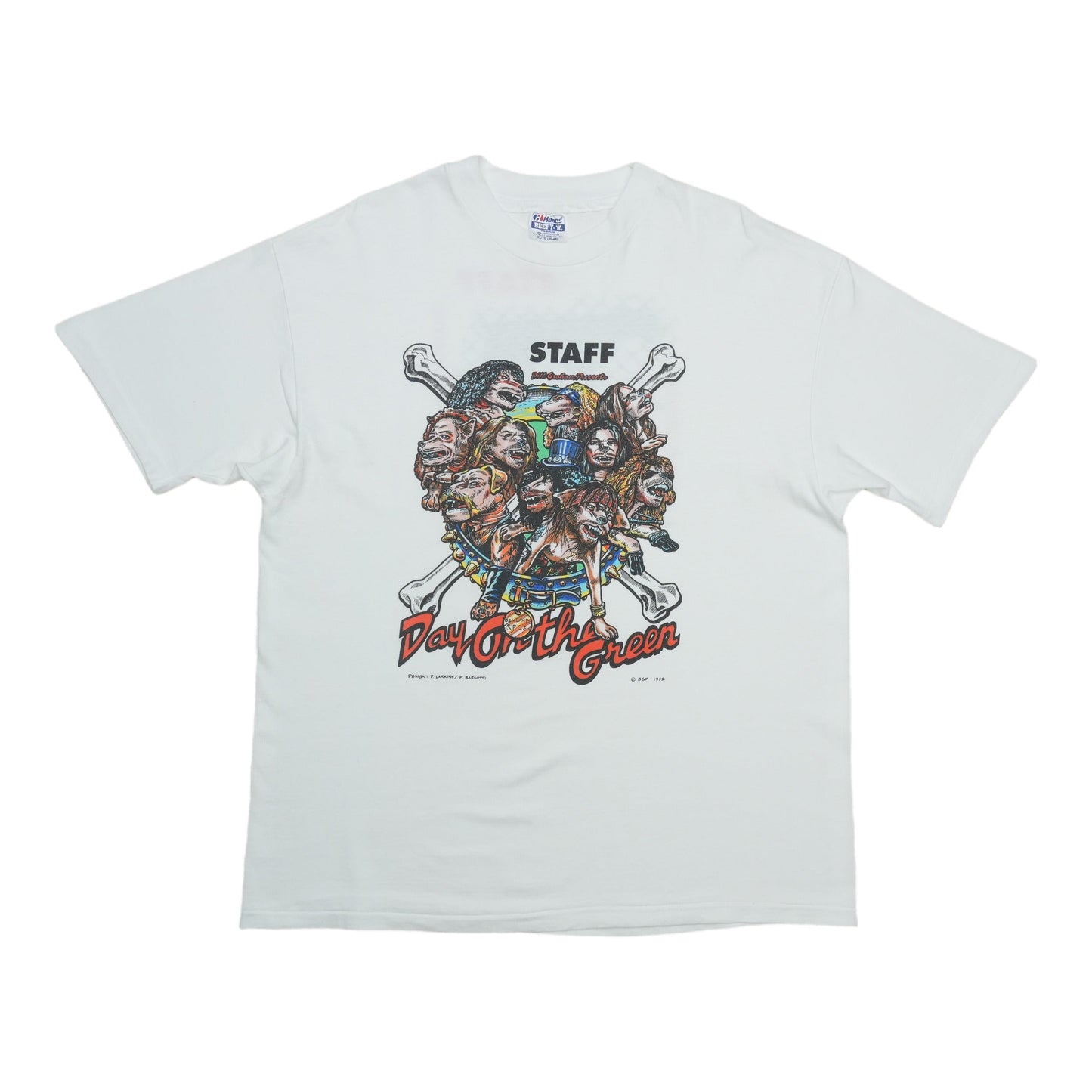 1992 Day On The Green Guns N Roses Metallica Staff Shirt Front
