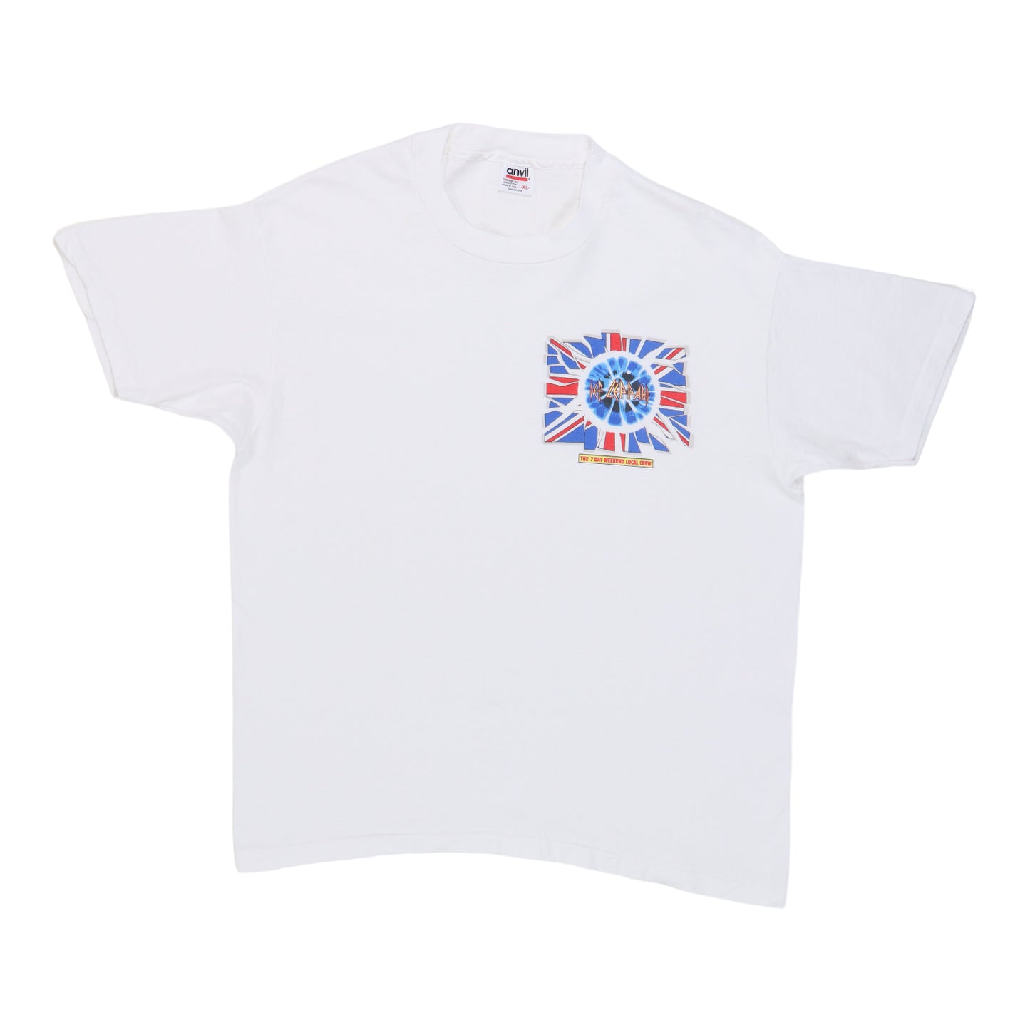 1992 Def Leppard 7 Day Weekend Tour Crew Shirt
