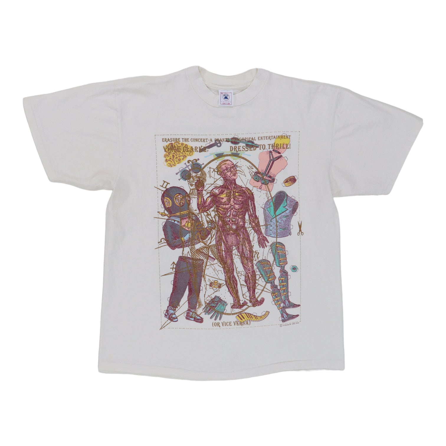 1992 Erasure Dressed To Thrill Shirt | Authentic Vintage Tee