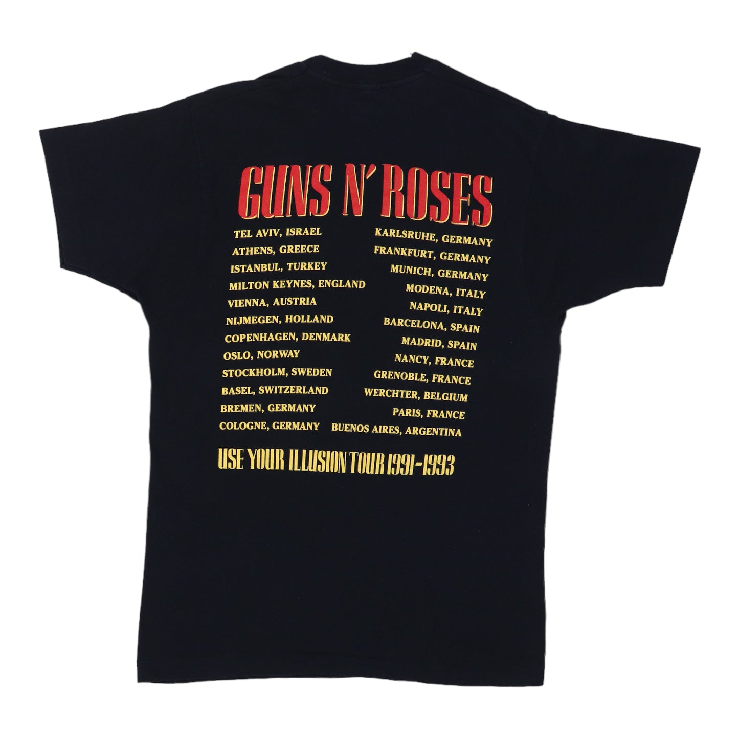 1992 Guns N Roses Bad Apple Tour Shirt