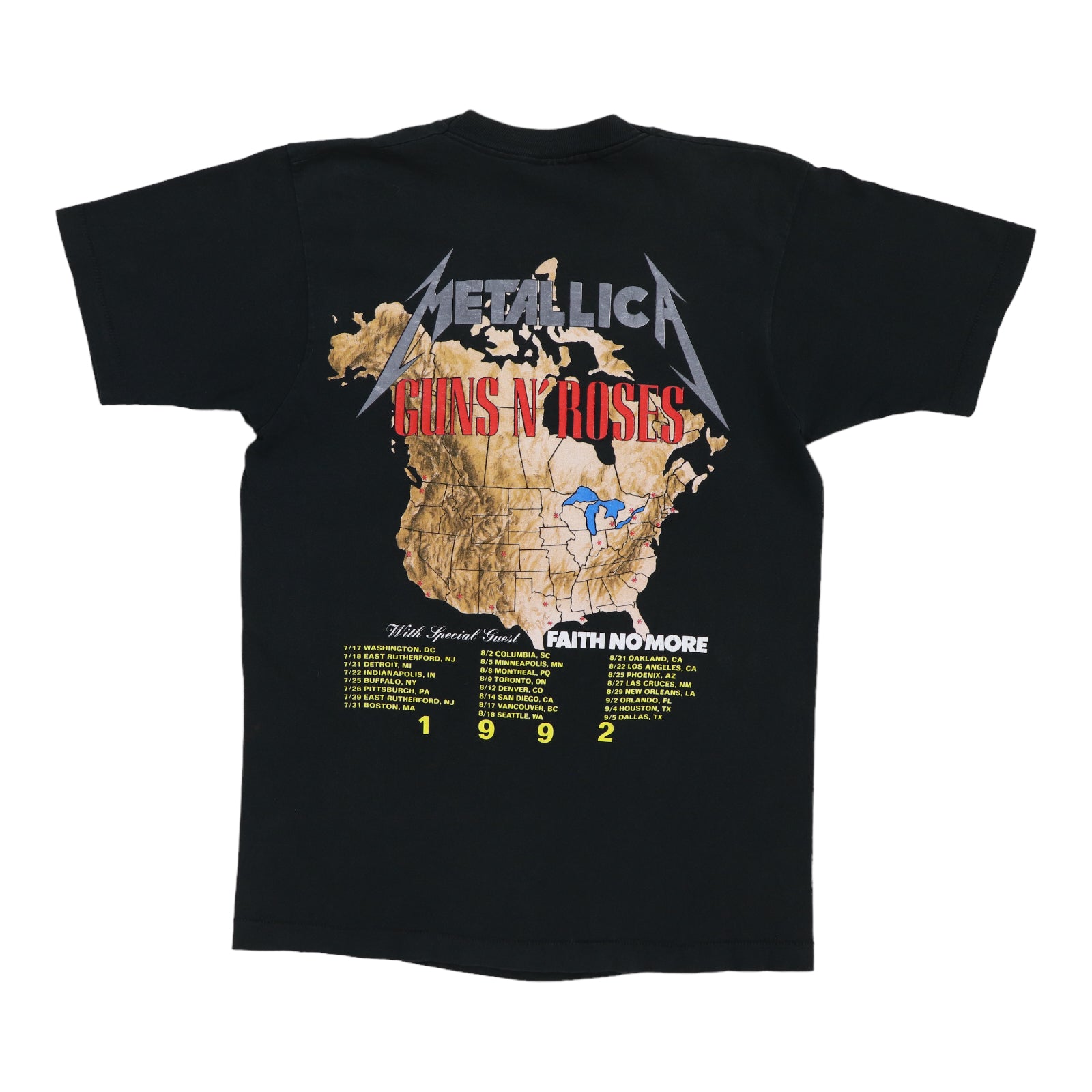 1992 Guns N Roses Metallica Tour Shirt – WyCo Vintage