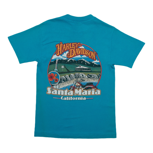 1992 Harley Davidson Santa Maria Shirt Back