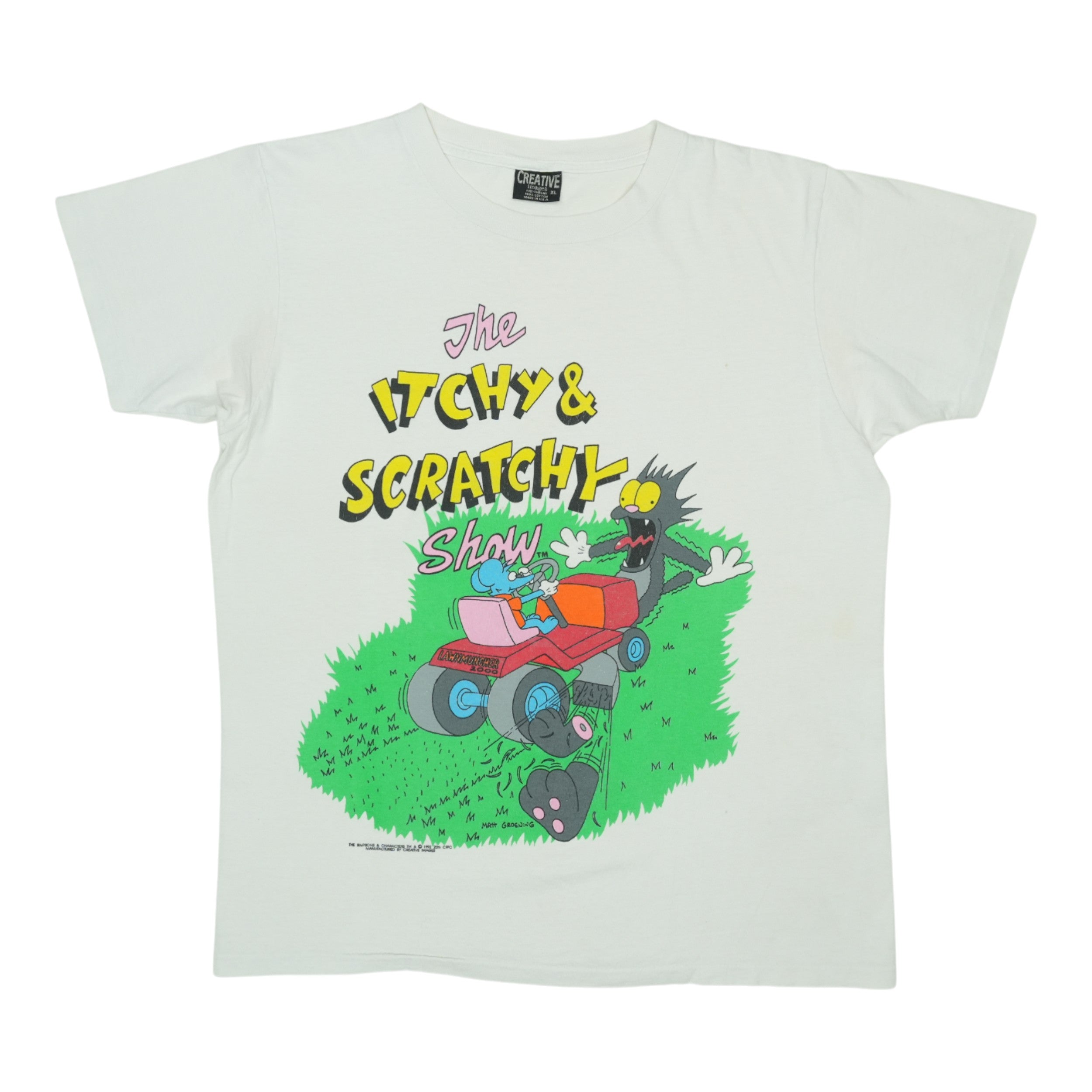 1992 Itchy & Scratchy Show Shirt | Authentic Vintage Tee – WyCo Vintage