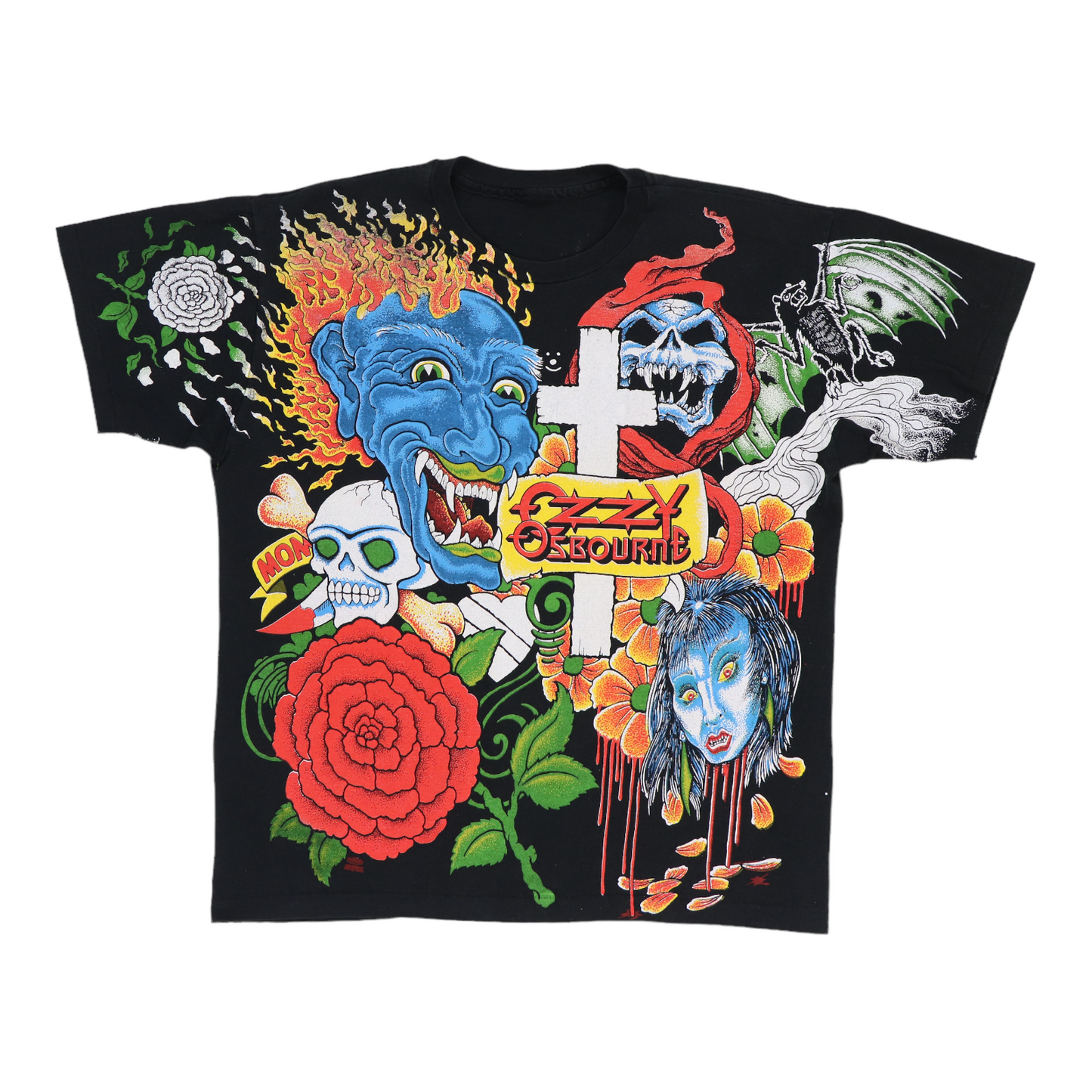 1992 Ozzy Osbourne Tattoo All Over Print Shirt