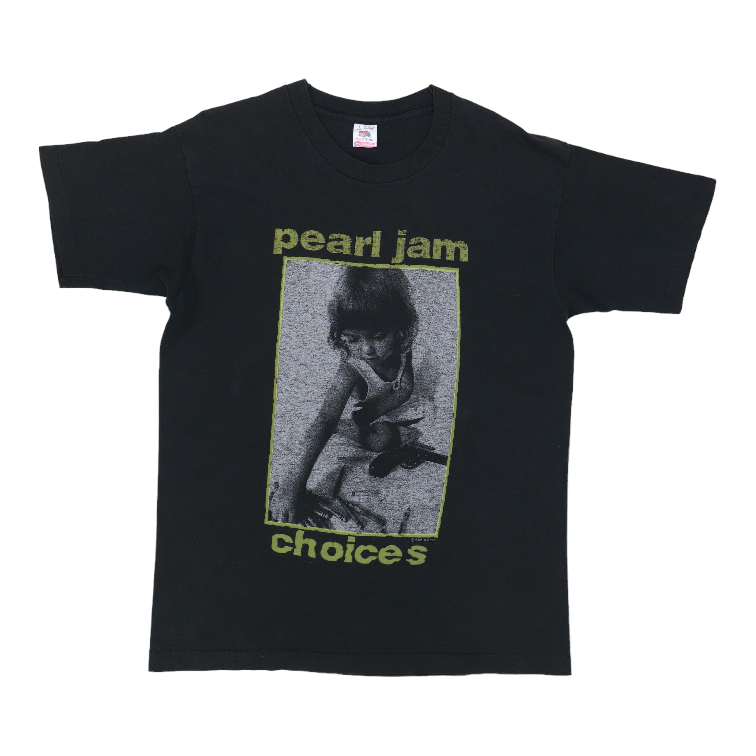 Pearl Jam 1992 Tシャツ 1992 PEARL JAM CHOICES T-SHIRT - BIDSTITCH