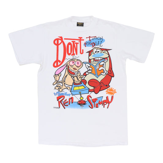 1992 Ren & Stimpy Don't Touch That Dial Shirt