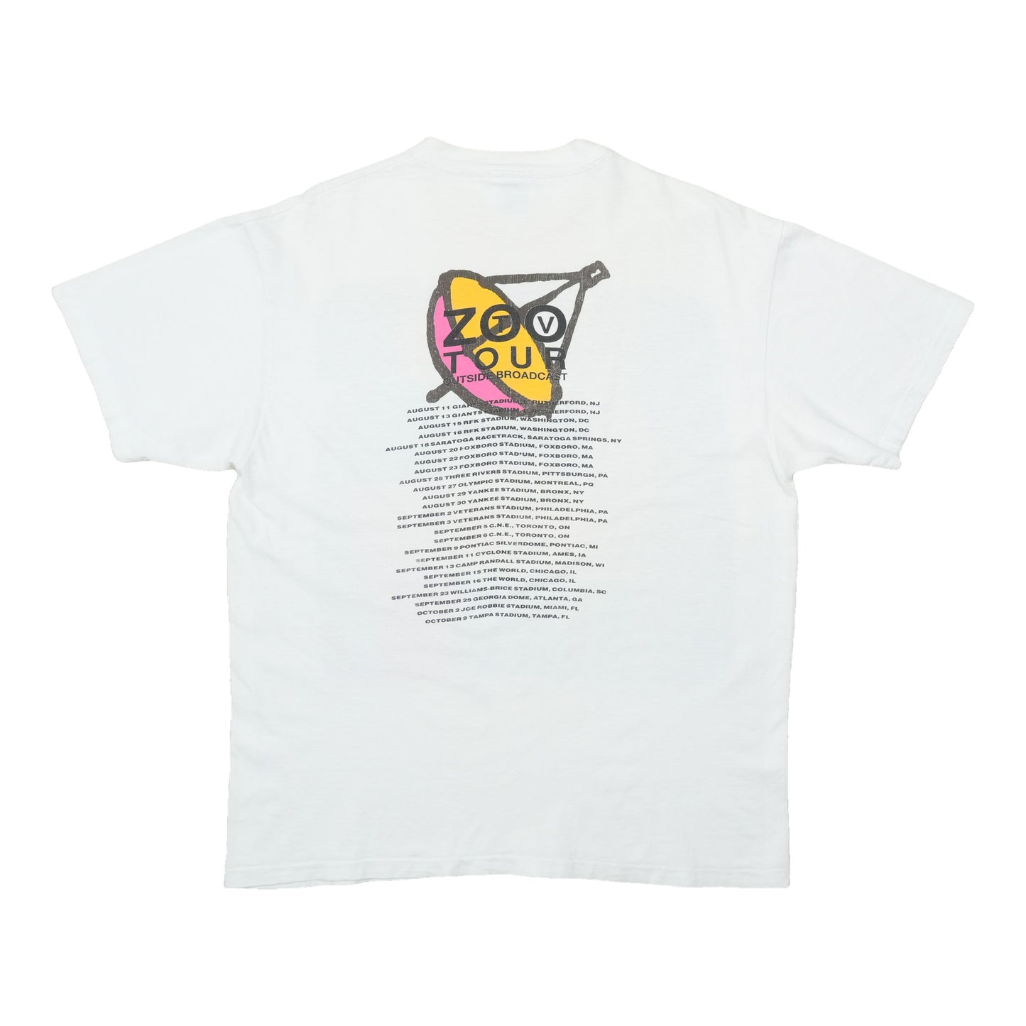 1992 U2 Zoo TV Outside Broadcast Tour Shirt