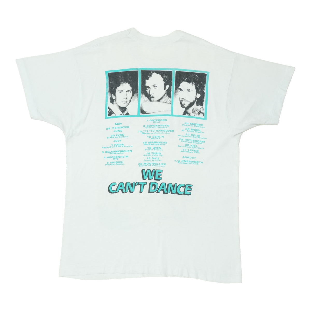 1992 Genesis We Cant Dance European Tour Shirt