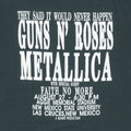 1992 Guns N' Roses Metallica Faith No More Las Cruces Crew Shirt