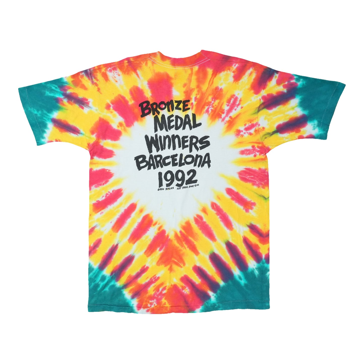 1992 Lithuania Basketball Grateful Dead Tie Dye Shirt
