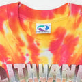 1992 Lithuania Basketball Grateful Dead Tie Dye Shirt