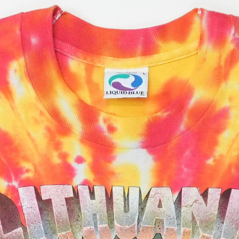 1992 Lithuania Basketball Grateful Dead Tie Dye Shirt