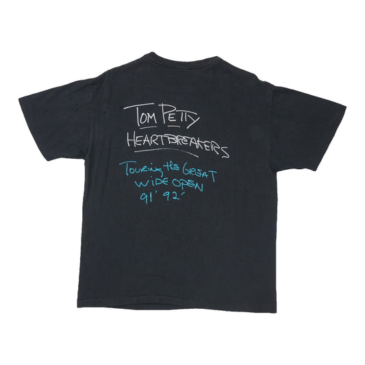 1992 Tom Petty The Heartbreakers Great Wide Open Tour Crew Shirt