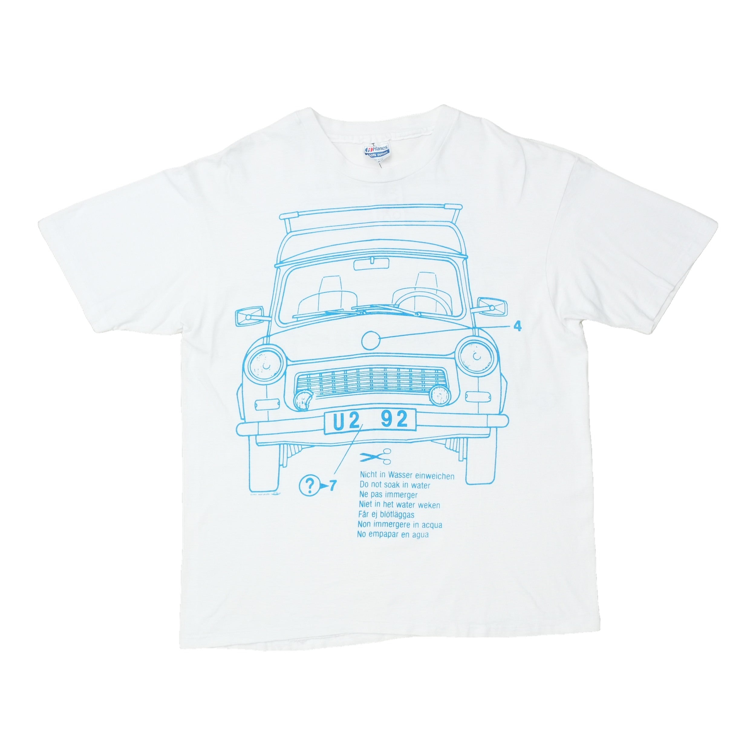 1992 U2 Zoo TV Local Crew Trabant Shirt