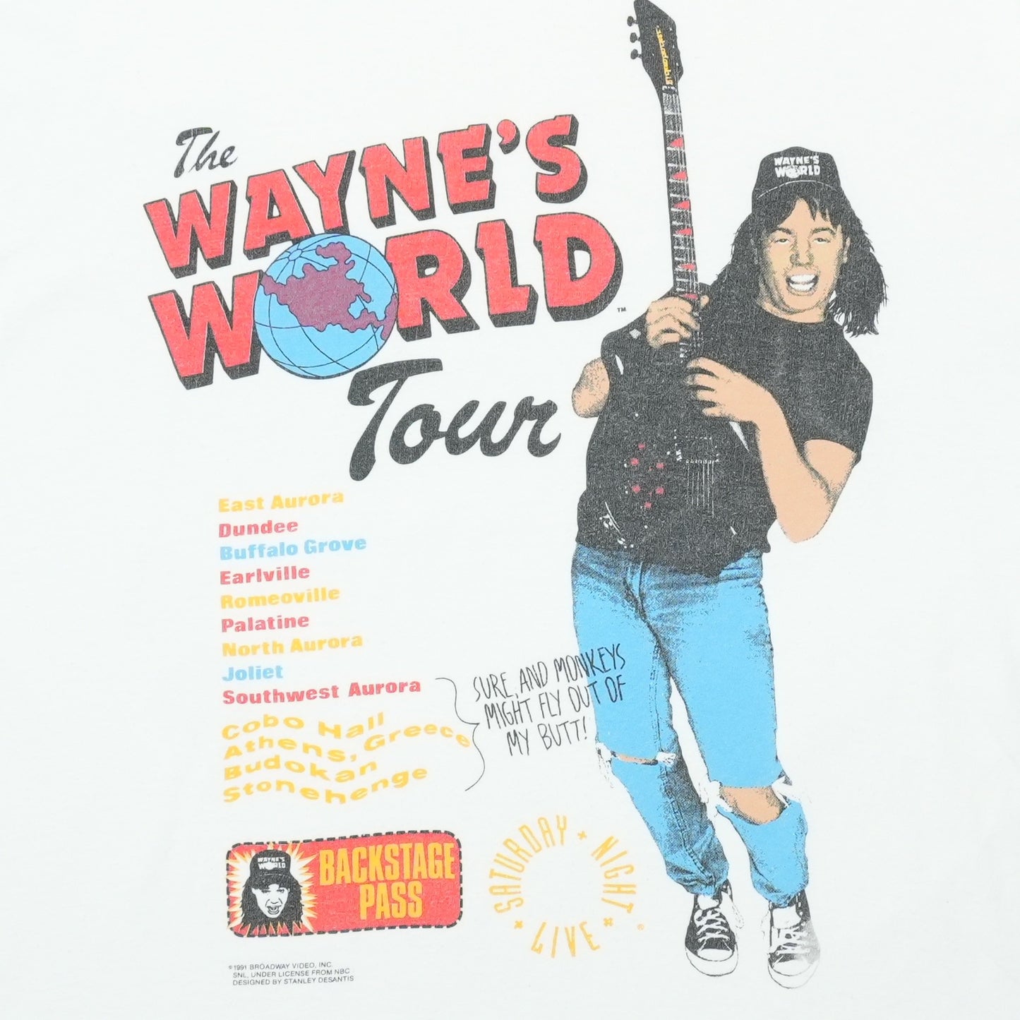 1992 Wayne's World Tour Shirt