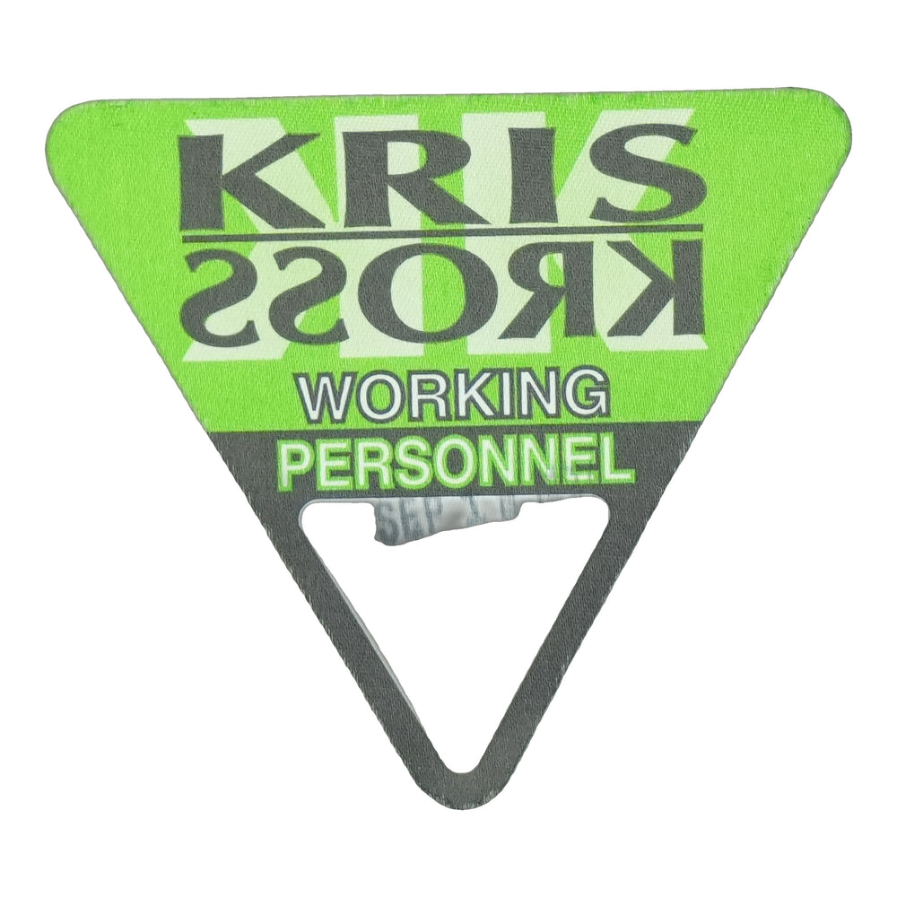 1992 Kris Kross Working Personnel Backstage Pass front