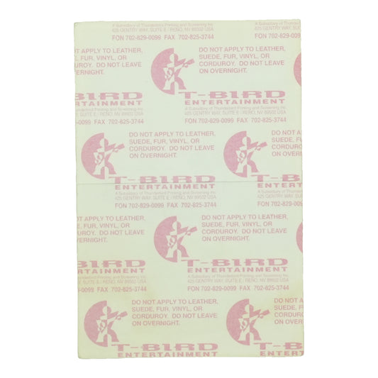 1992 Megadeth World Tour 92-93 Working Pass back