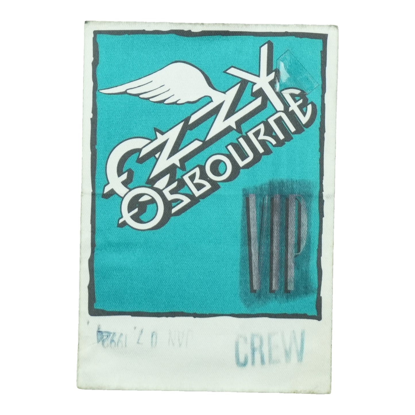1992 Ozzy Osbourne VIP Crew Pass front