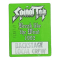 1992 Spinal Tap Break Like the Wind Local Crew Backstage Pass front
