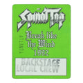 1992 Spinal Tap Break Like the Wind Local Crew Backstage Pass front