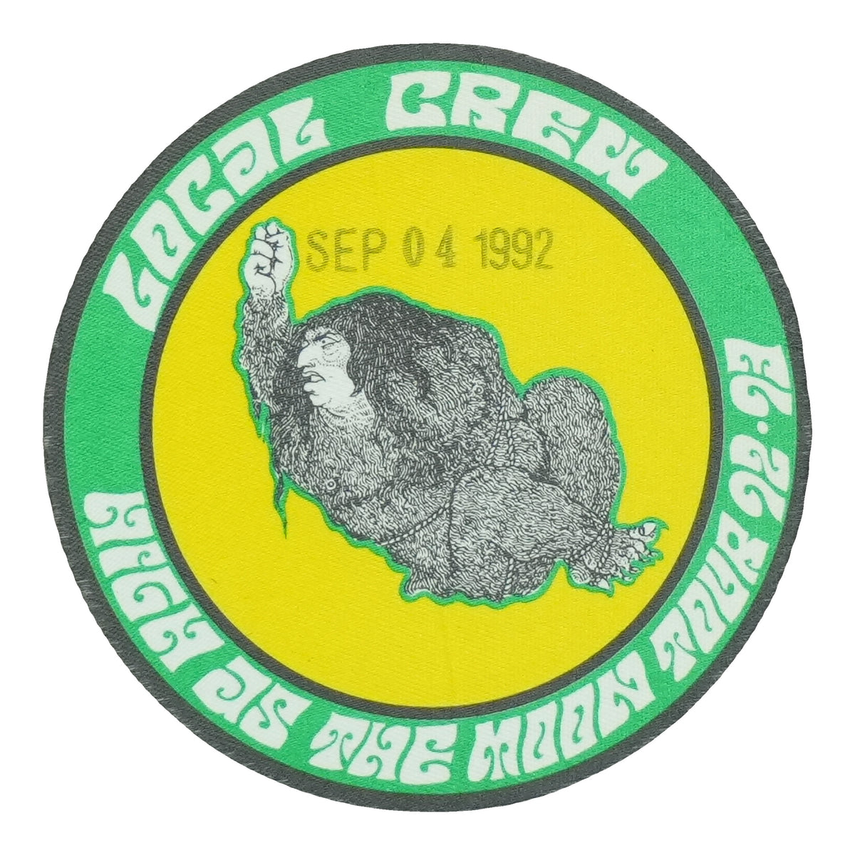 1992 The Black Crowes High as the Moon Tour Local Crew Backstage Pass front