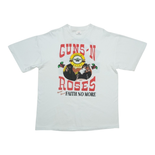 1992 Guns N Roses Faith No More Tour Shirt Front