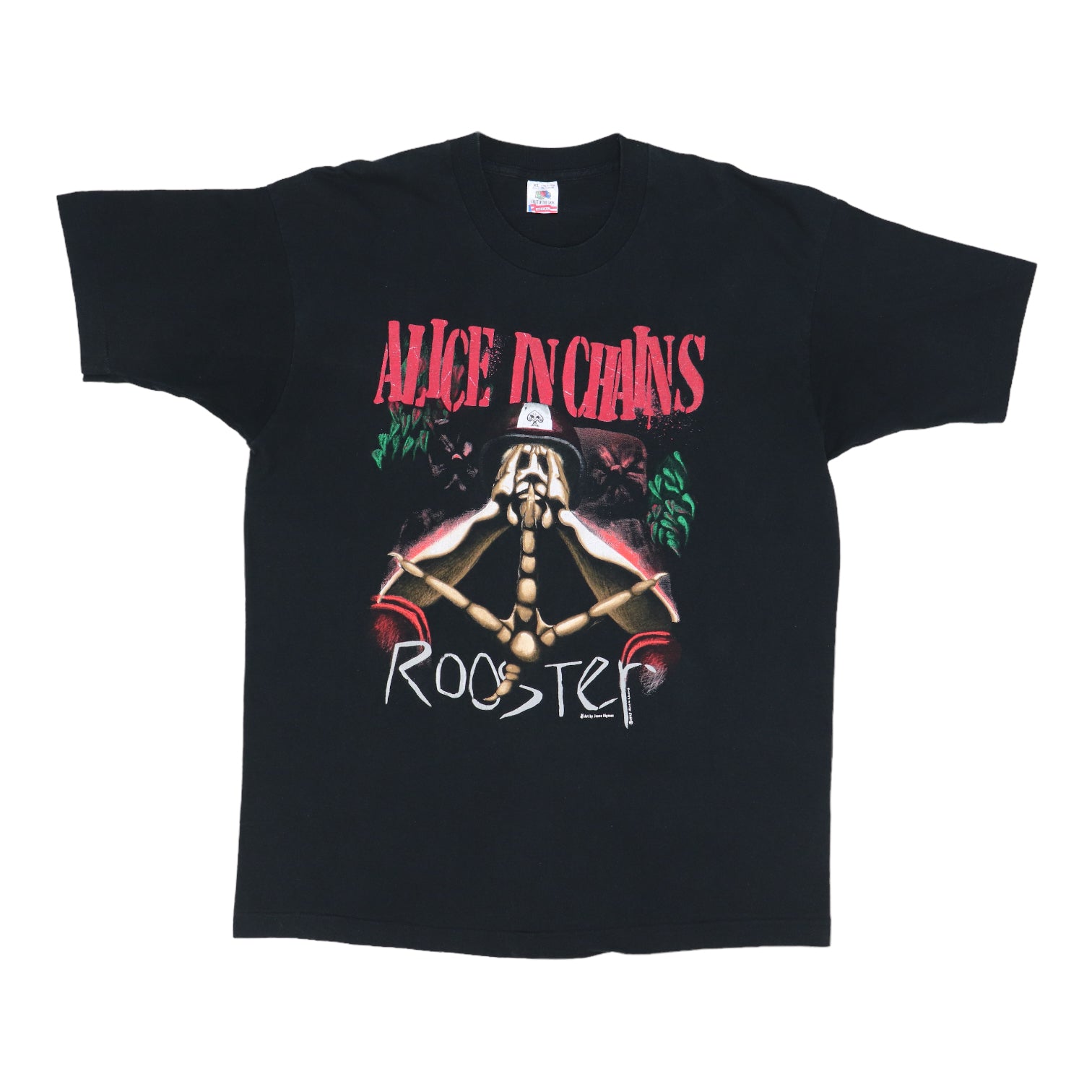 1993 Alice In Chains Rooster Shirt – WyCo Vintage