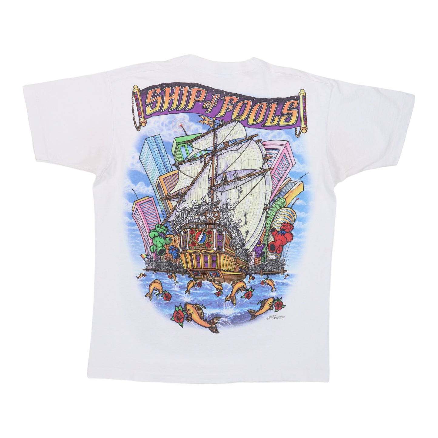 1993 Grateful Dead Ship Of Fools Shirt