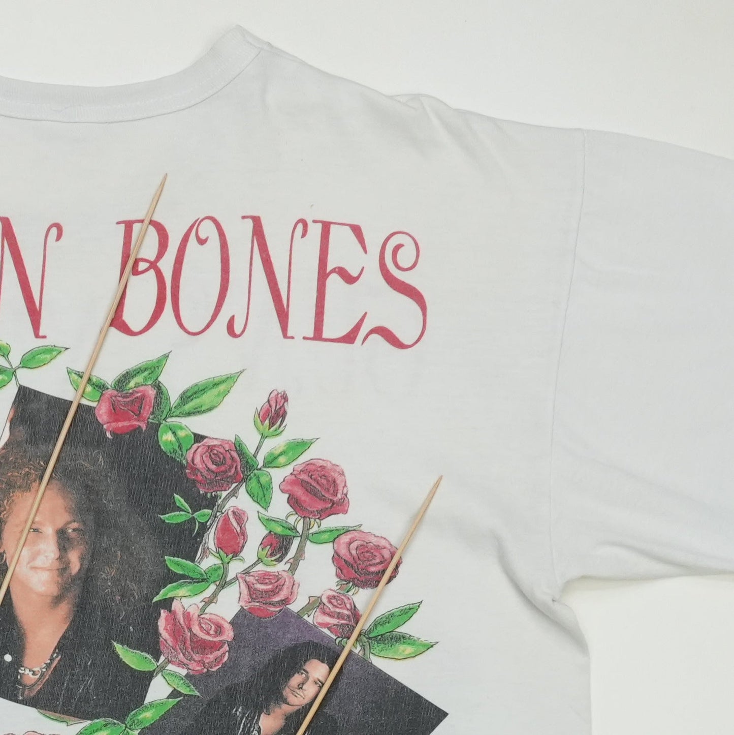 1993 Guns N Roses Skin N Bones World Tour Shirt Detail 6