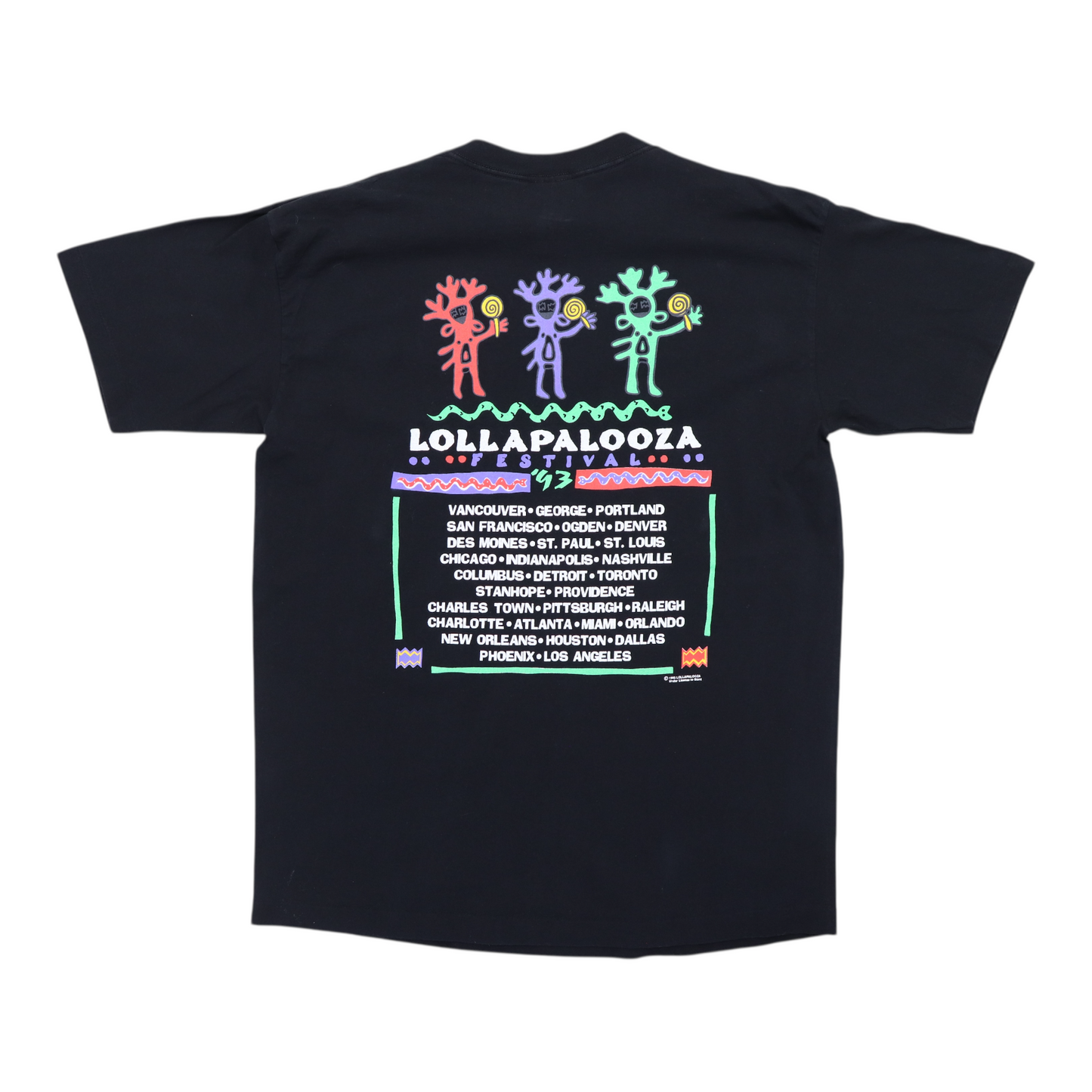 1993 Lollapalooza Music Festival Tour Shirt