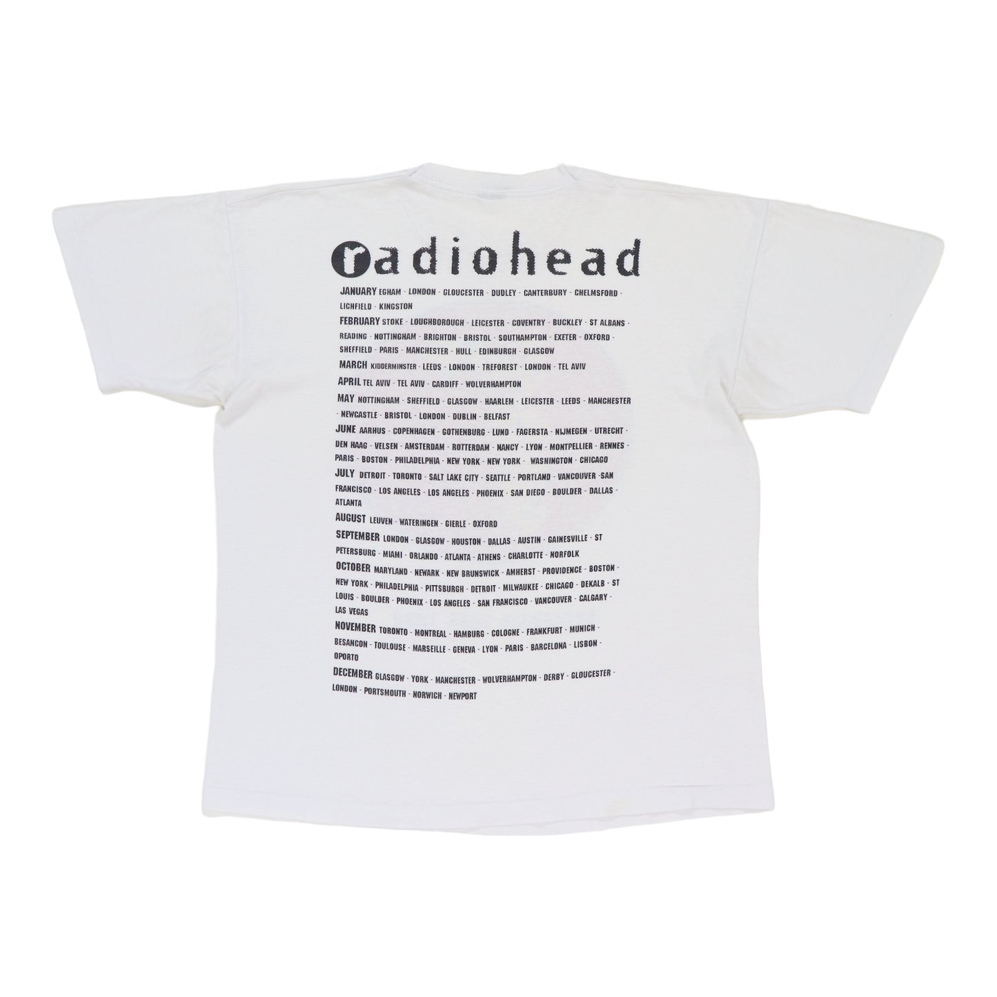 1993 Radiohead European Tour Shirt