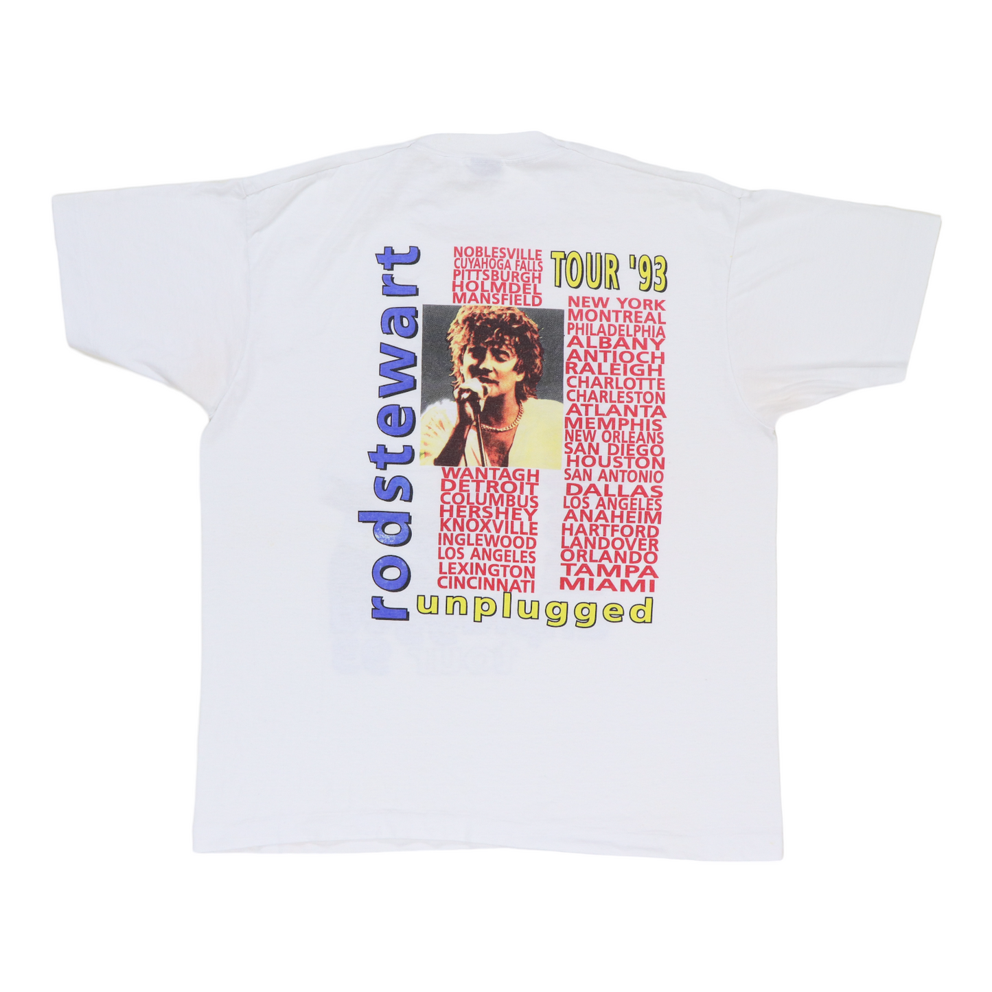 1993 Rod Stewart Unplugged Tour Shirt