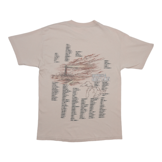 1993 Shipwrecks Of The Great Lakes Shirt Back