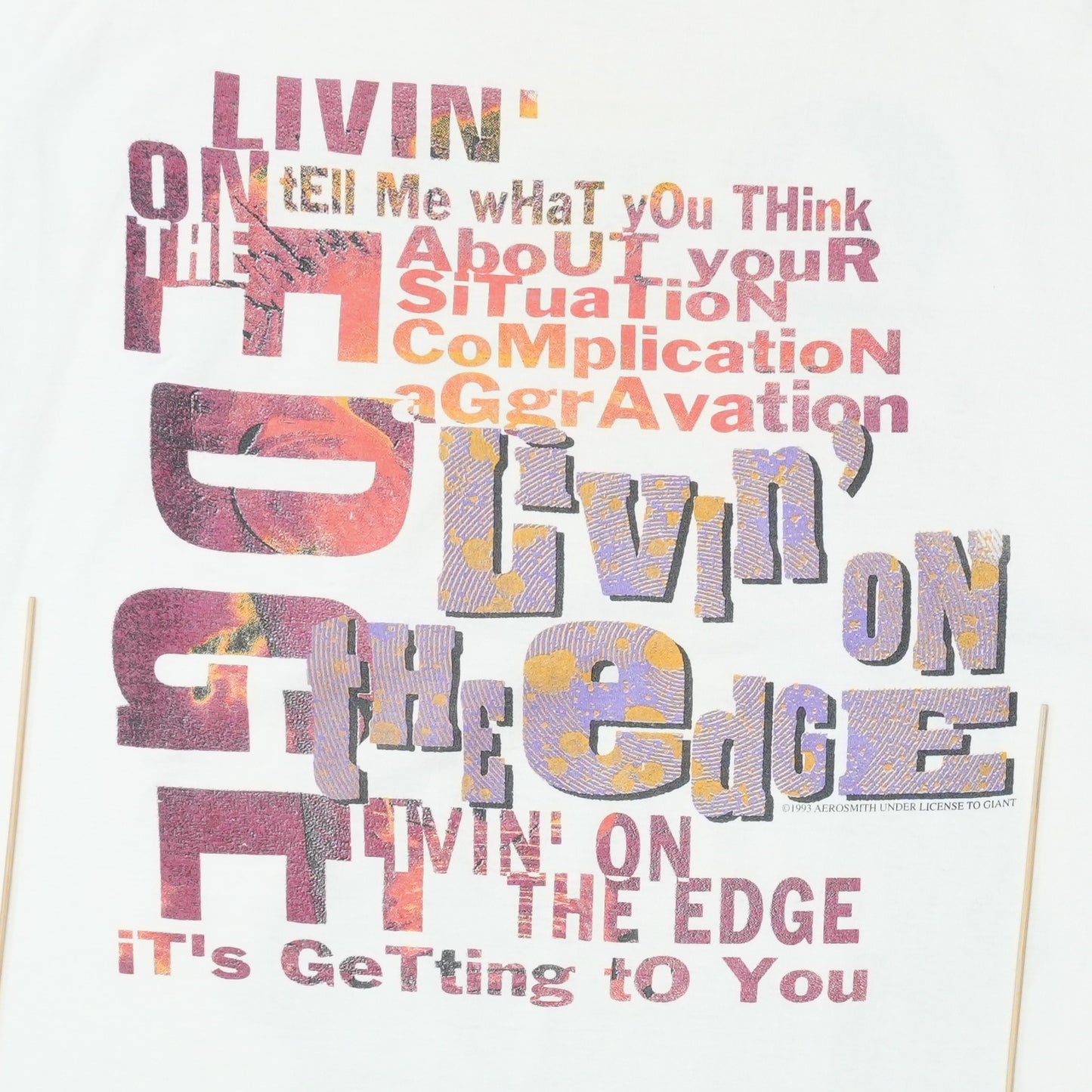 1993 Aerosmith Get A Grip Livin On The Edge Shirt