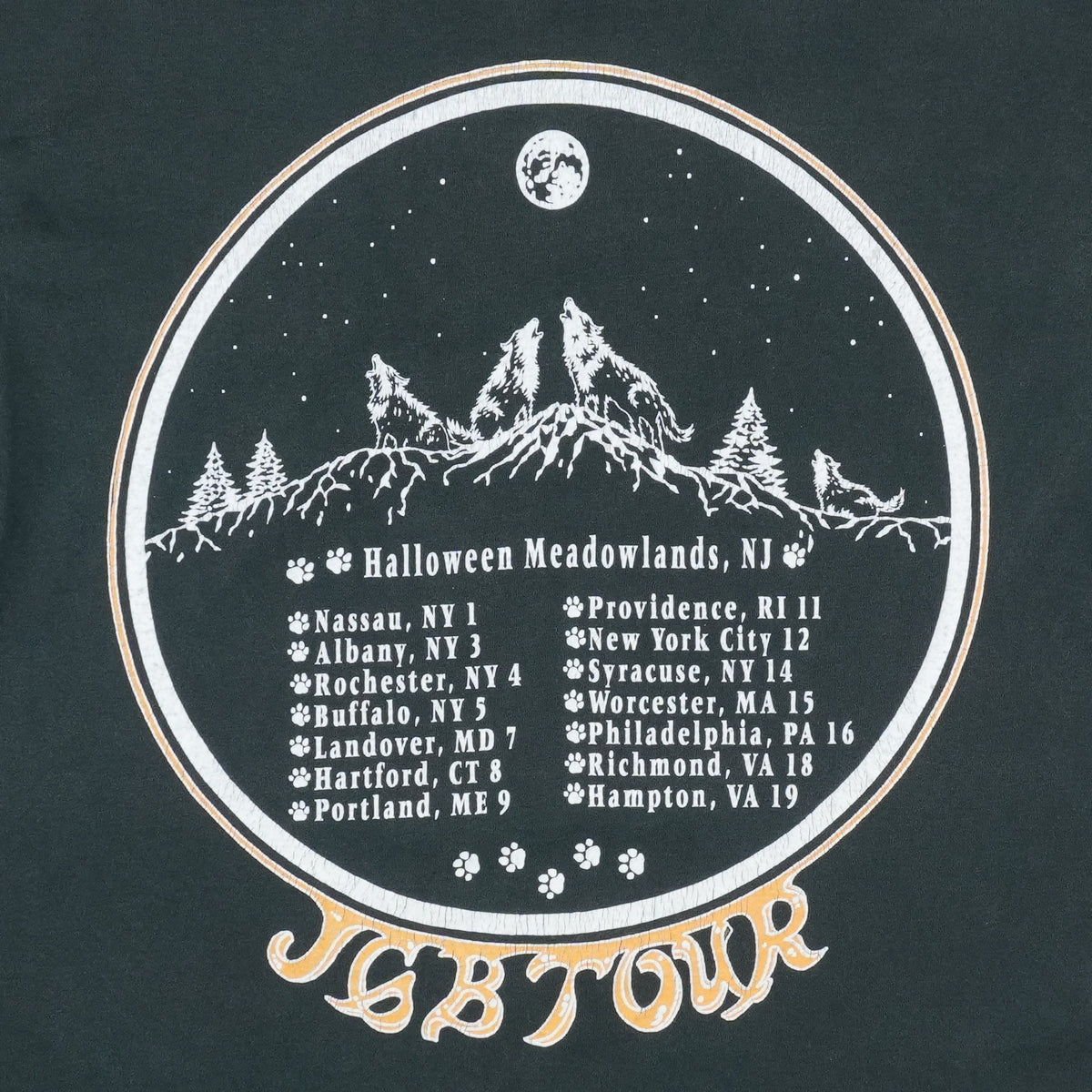 1993 Jerry Garcia Band Halloween Tour Shirt
