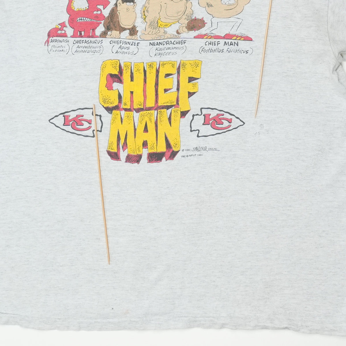 1993 Kansas City Chiefs Chief Man Shirt